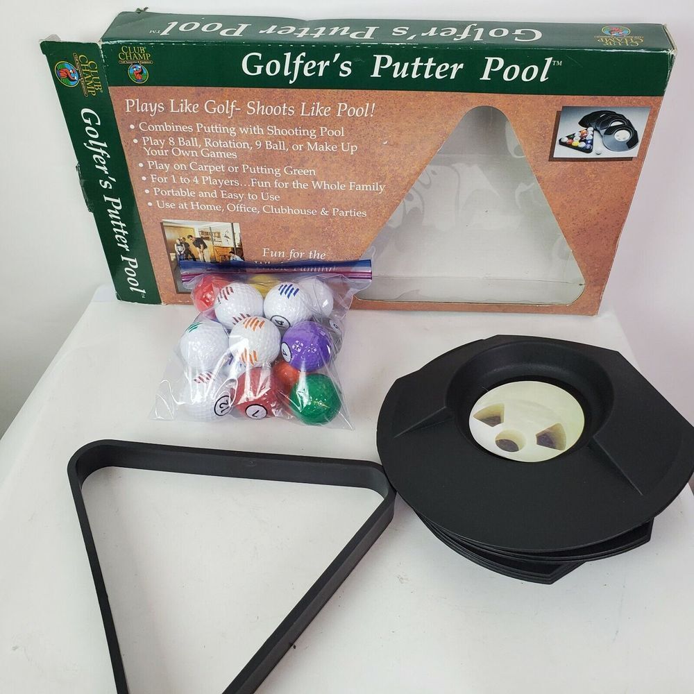 Vintage Golfers Putter Pool Game Dennco Club Champ Practice‎ Great Game Family